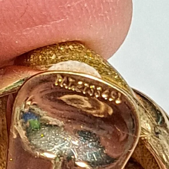 Orena Paris gold tone and glitter clip on earrings - Picture 5 of 8